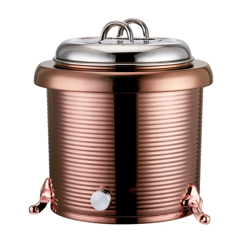 Threaded electronic warm soup pot Warm soup pot Commercial buffet Electric heat preservation soup porridge pot Pearl heat