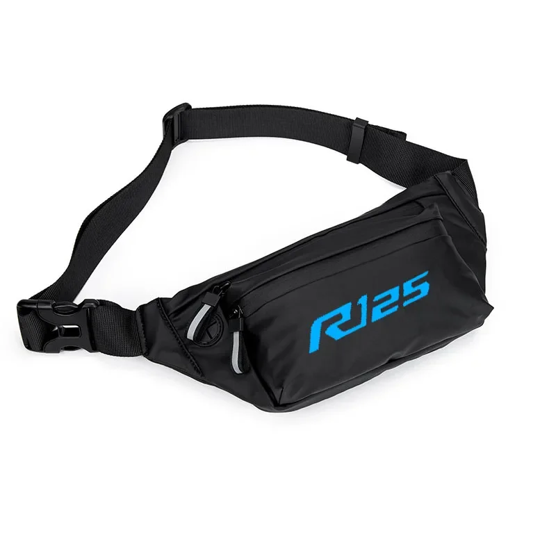 For YZFR125 YZF R125 LOGO Men Waist Pack Belt Hip Bum Slant back bag Chest Bag Male Motorcycle Riding Antitheft Purse