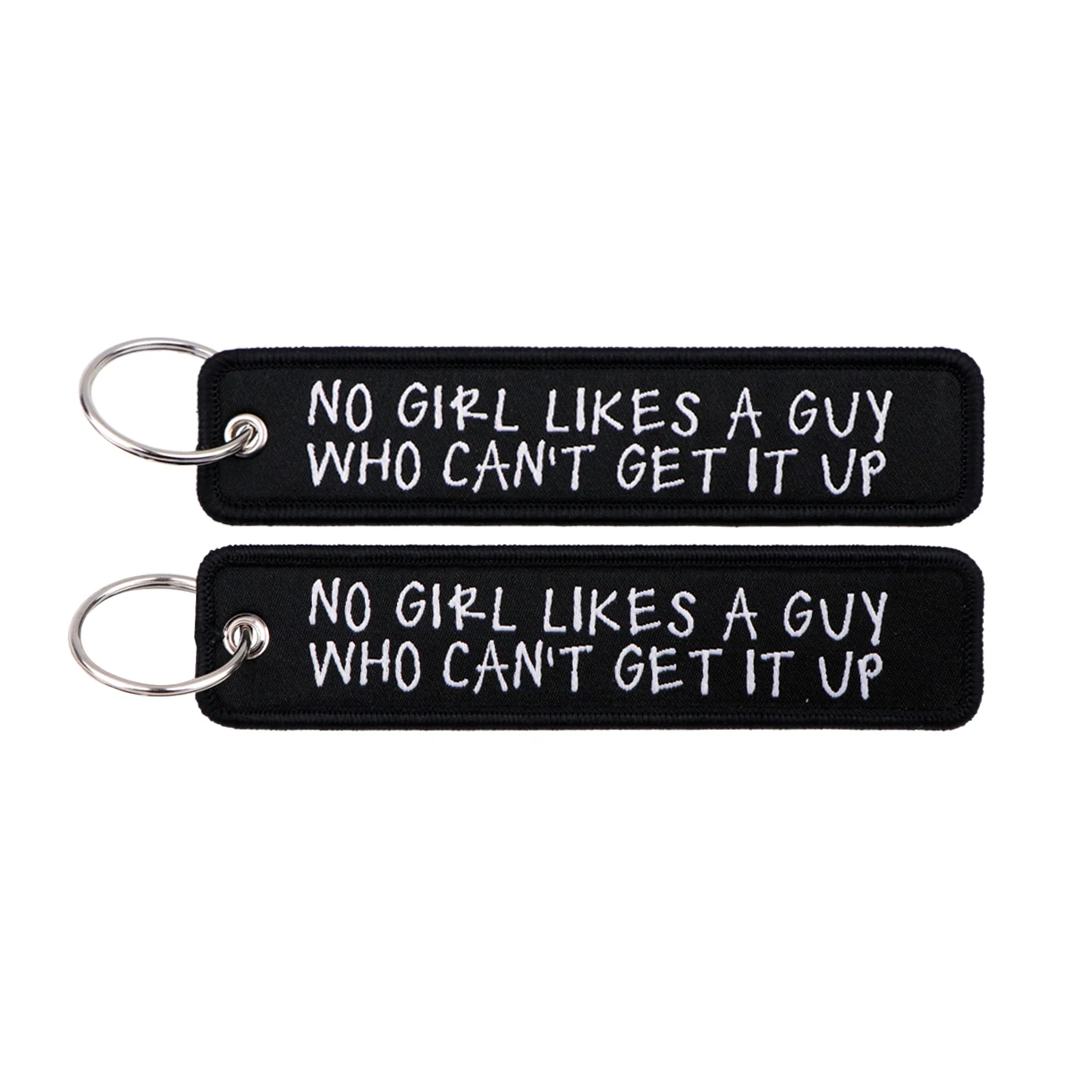 "DO NOT TOUCH" Warning Quotes Key Tag Keychain