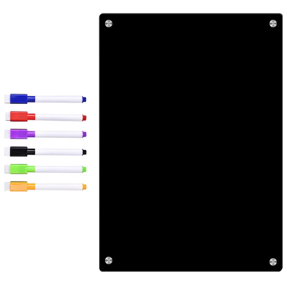 

Акриловая магнитная доска A5, магниты на холодильник, сухая салфетка, белая доска, маркер для письма, записывать сообщение доска с ручками