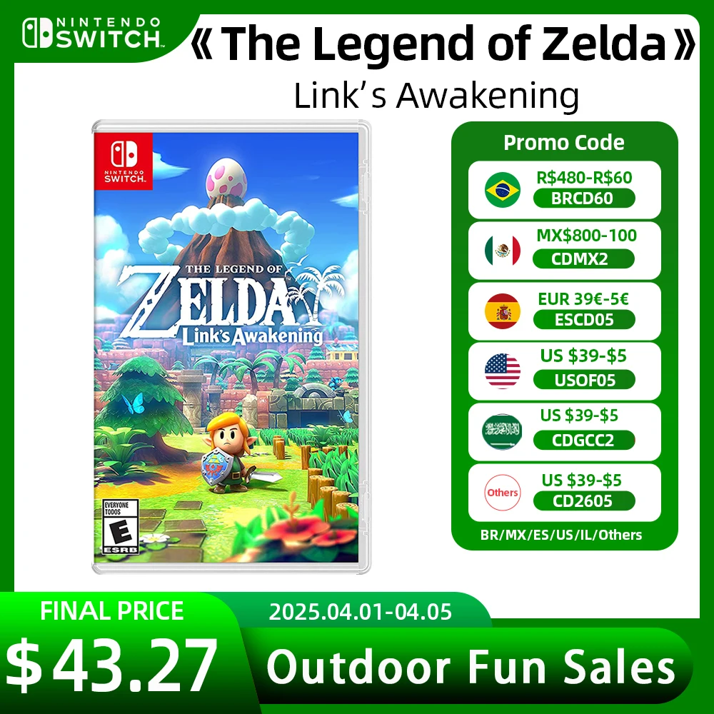 게임을 위한 최고의 선택: The Legend of Zelda: Link's Awakening Nintendo Switch 게임 카드