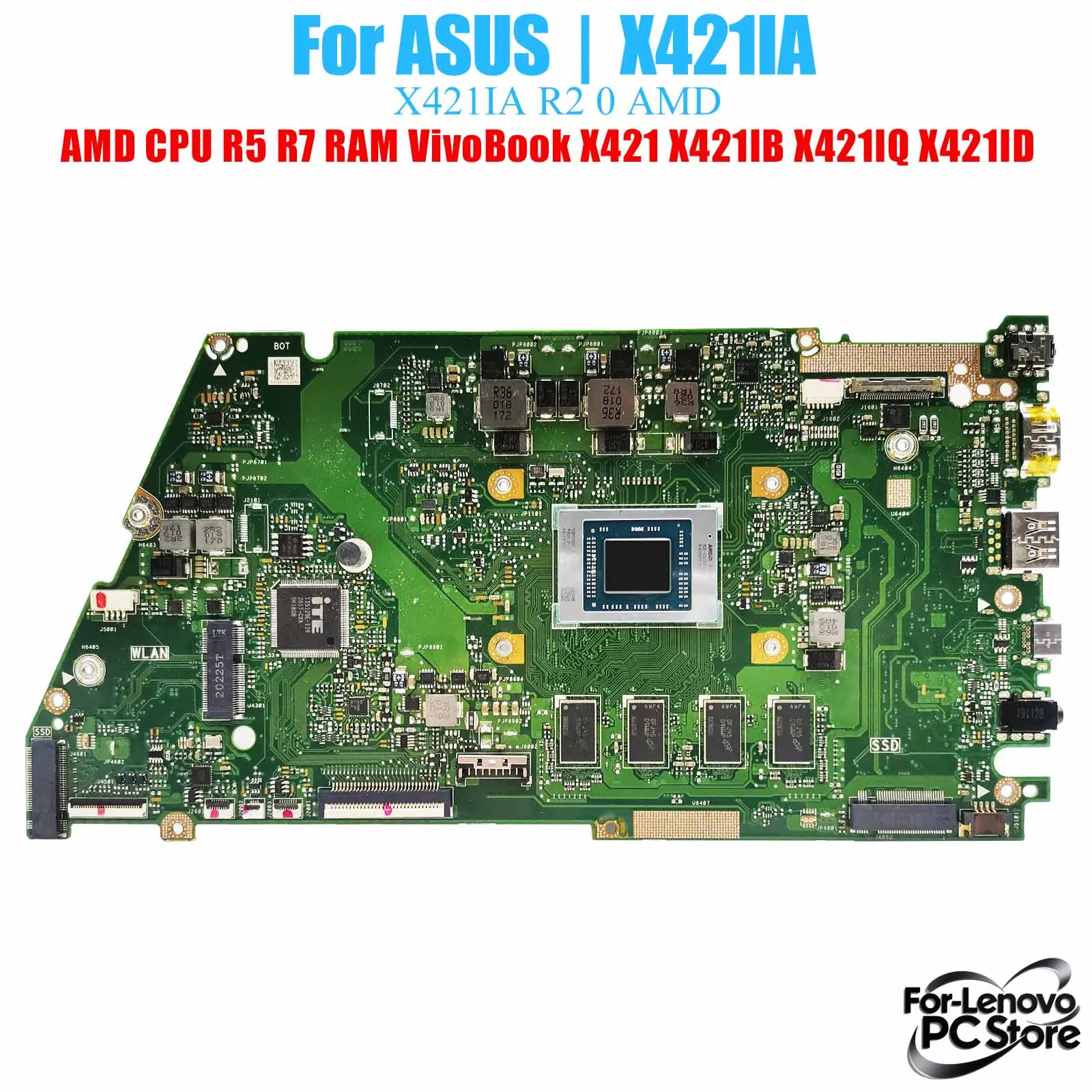 

X421IA For ASUS VivoBook X421 X421IA X421IB X421IQ X421ID X421IAR Laptop Motherboard Laptop Mainboard