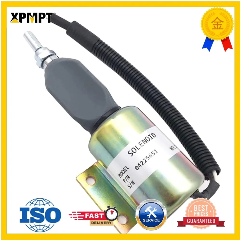 Stop Solenoid For Cummins For Hitachi 24V 04225651 2001ES-24 Replacement Part
