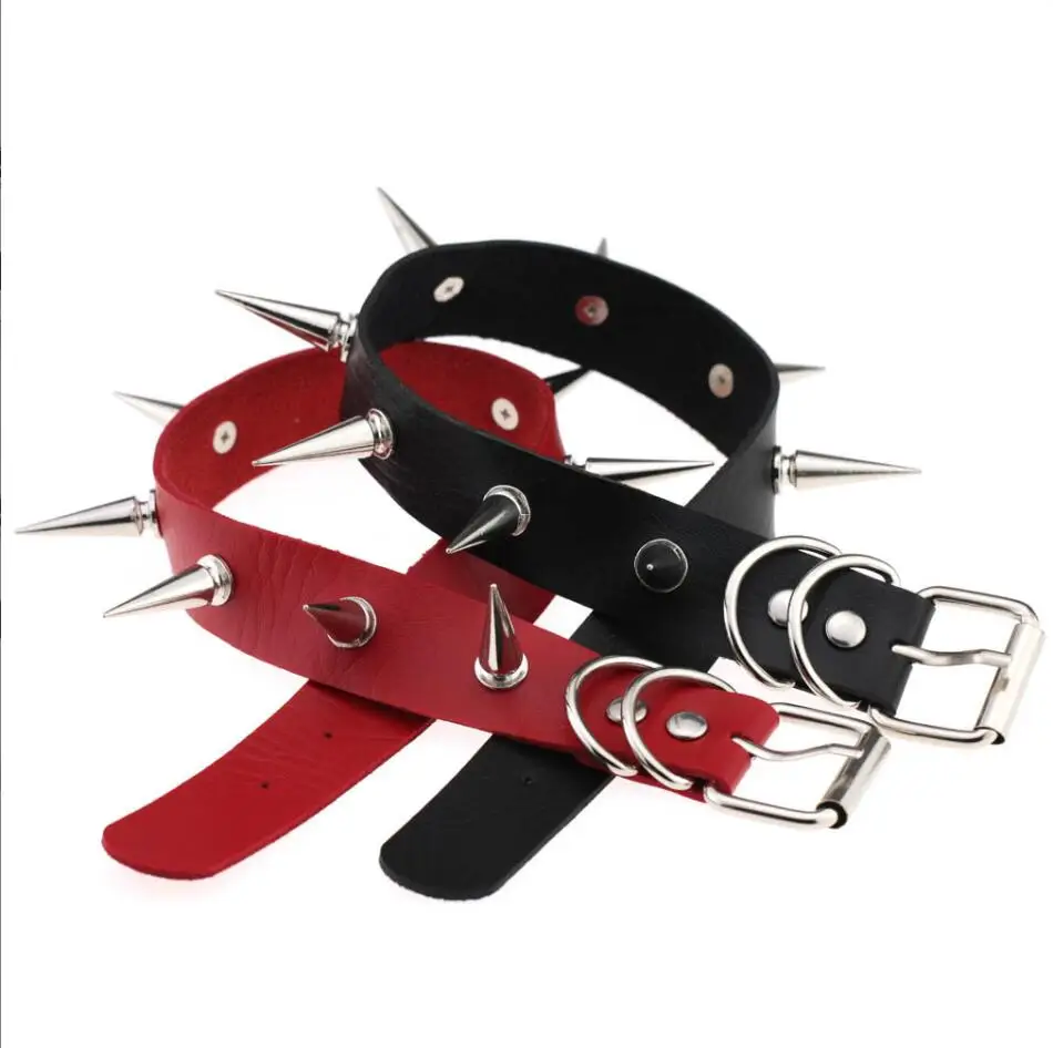 Harp Spiked Bezaaid Lederen Halsbanden Pu Voor Kleine Middelgrote Honden Huisdier Kraag Klinknagels Anti-Bite Huisdier Producten Nekband S2957