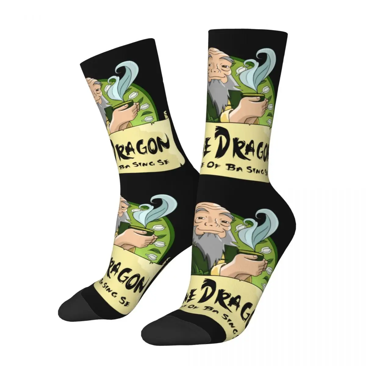 The Jasmine Dragon Tea House Socks Men Women Casual Iroh Avatar-The Last Airbender Socks Spring Summer Autumn Winter Socks Gifts