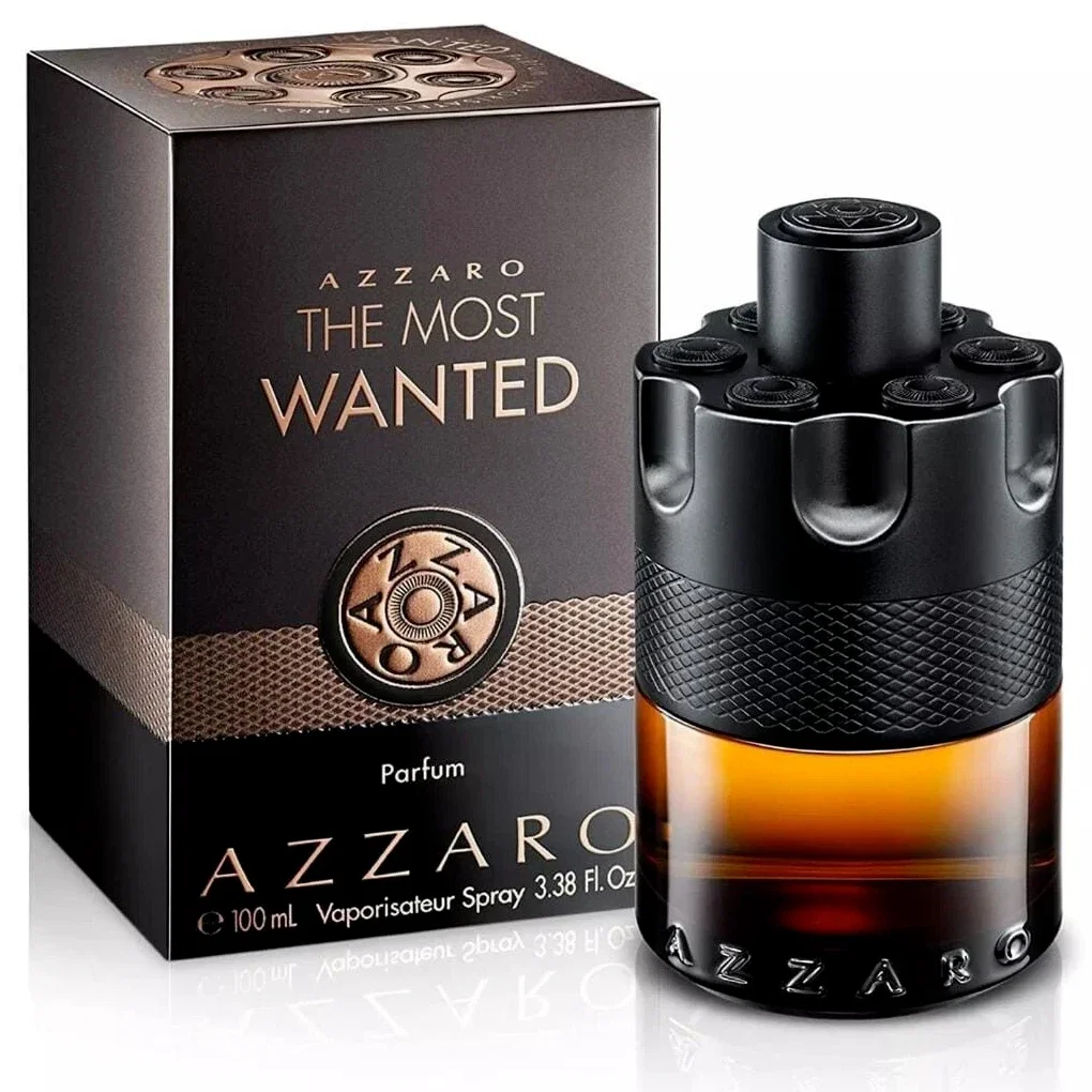 Azzaro The Most Wanted Eau De Parfum Intense Spray For Men EDP Intense Perfume Perfumes 3.38oz/100ml Graduation Party Travel Camping Outdoors School Campus Trip Festivals Anniversary