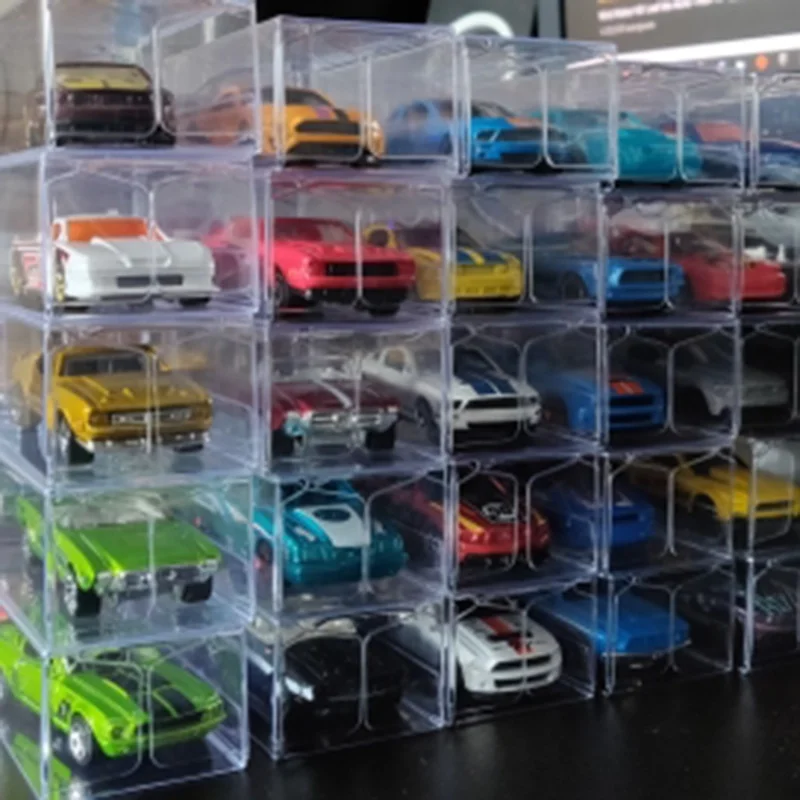 Small scale 1:64 car model protection box toy car PVC display box 30*40*82mm