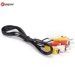 Hot 3RCA To 3RCA Audio Cable Male To Male Composite Audio Video AV Cable Plug 1M Audio/Video Cables TV Box Accessories