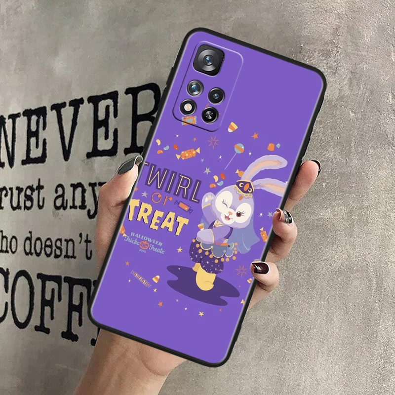 Disney Star Dello Linna Belle For Xiaomi Redmi Note 12 11T 11E 11S 10T 10S Turbo Pro Plus Max Lite Black Soft TPU Phone Case