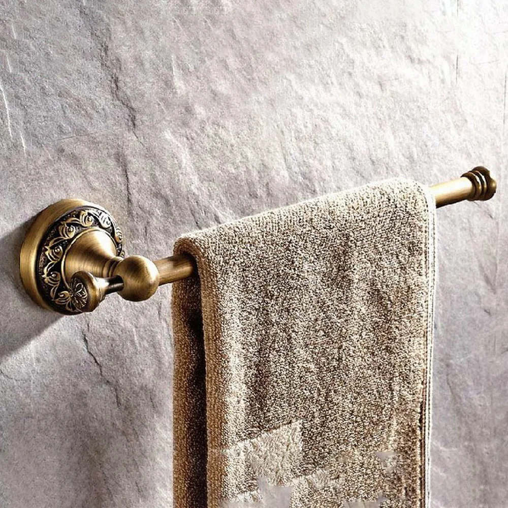 Antique Brass Bathroom Wall Mounted Single Towel Bar Holder aba481