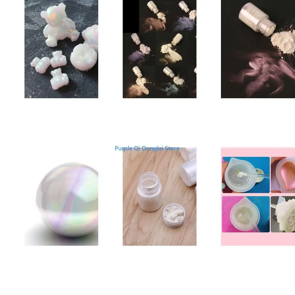 L21E 10g for Aurora Pearl Pigment Powder Mica Pearlescent Colorants Resin Dye