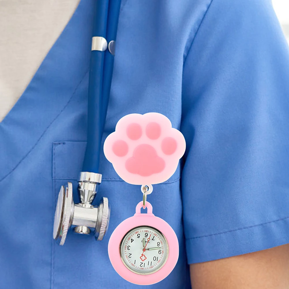 

2 Pcs Number Soft Hanging Table Student Watch Cute Silica Gel Pocket Nurse