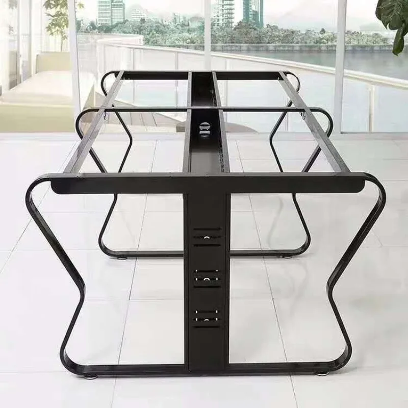 Foshan table leg bracket office wrought iron foot steel frame, desk, dining leg hardware