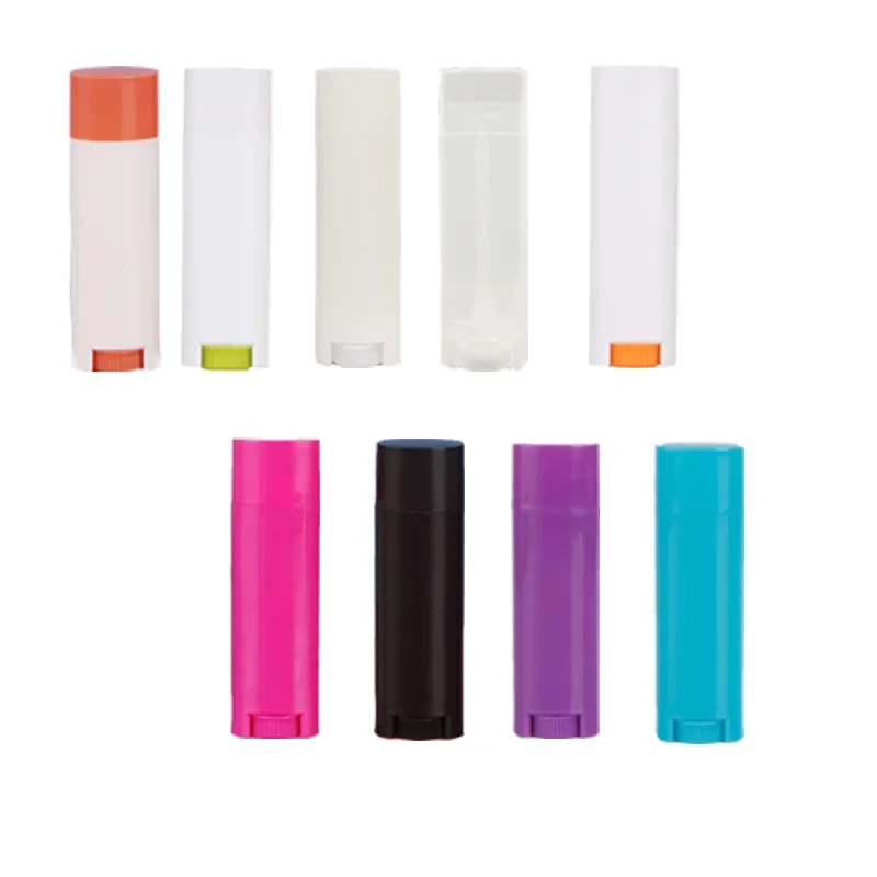 

100Pcs 4.5g Children's Lipstick Tube Self-made Straight Pot Paste Empty Tube Small Cosmetic Packaging Lip Balm Tube