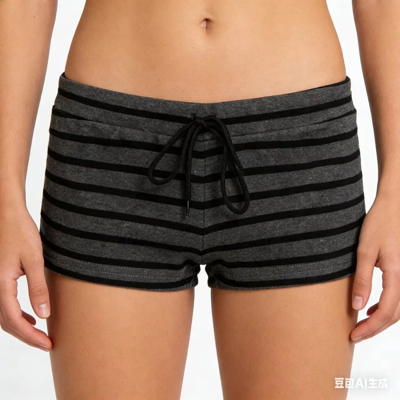 

Летние шорты в стиле Y2K: полосатые, на шнурке, женские, в стиле Harajuku, облегающие, спортивные, брюки-шорты