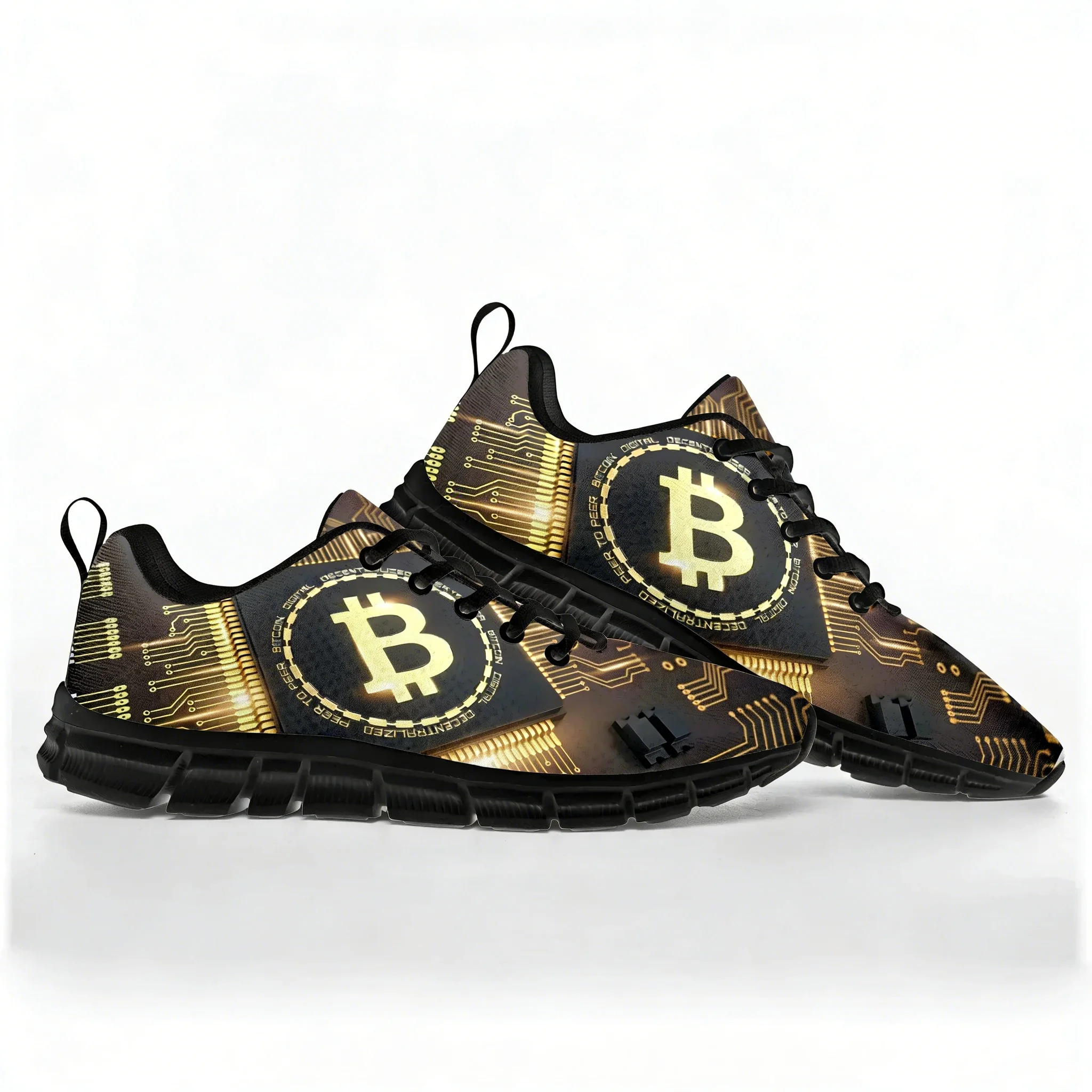 

Bitcoin Cryptocurrency Miner BTC Coin Sports Shoes Mens Womens Comfortable Breathable Sneakers Custom High Quality Couple Shoe