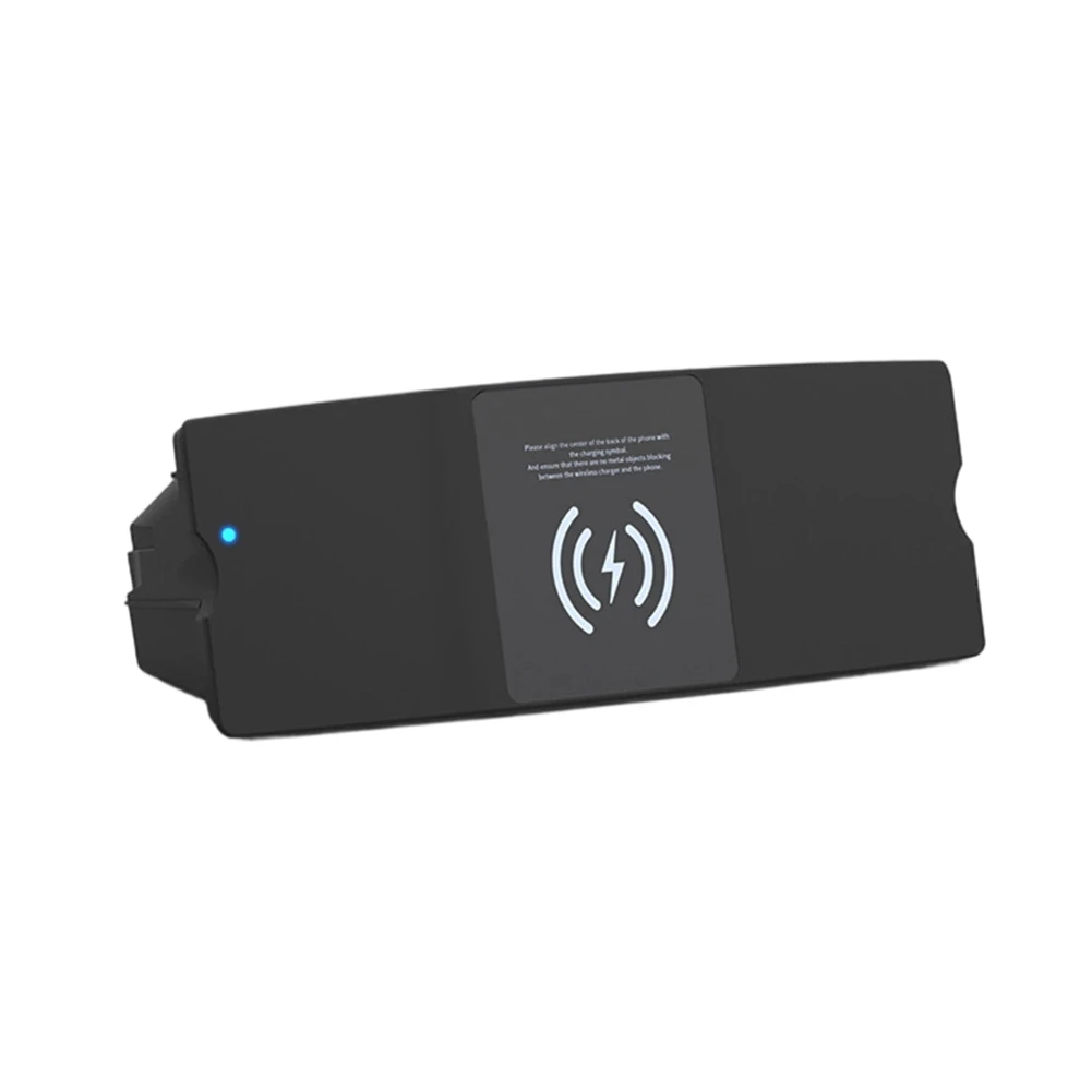 

Car Phone Charger Black Wireless Car Charger 15W Fast Charging Wireless Charging Pad Doesn't Affect Lid Operation