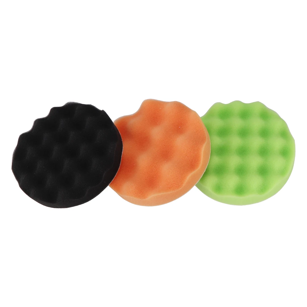 Kit per lucidatura per auto di bellezza automatica 9cs 125mm - Lucidatore in spugna Strumento per ceratura pulita con tamponi per lucidatura durevoli per lucidatura del veicolo Clea