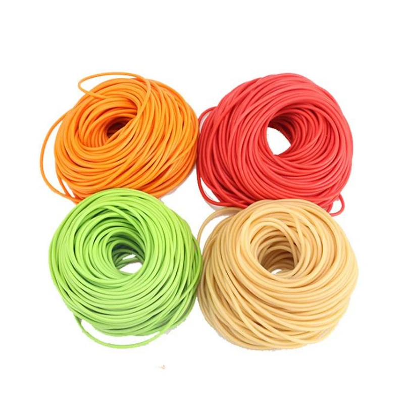 

50 Meters Elastic Rubber Band Tube Latex Rope For Slingshots Fishing Outdoor Hunting Shooting Fitness Yoga Pull Band 1745 3060