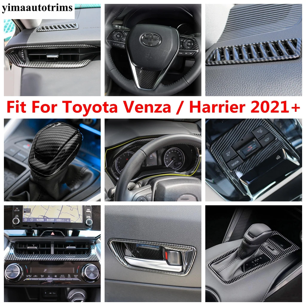 

Window Lift / Gear Shift / Steering Wheel / AC Air Conditioning Vent Cover Trim Accessories For Toyota Venza / Harrier 2021-2024