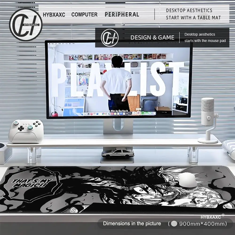 Anime  Mouse Pad Black Clover Computer Gaming MousePad Large Mouse pad PC Accessory Mause Carpet Desk Mat keyboard pad