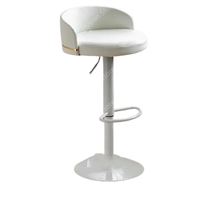 

Leather Stylish Bar Chairs Support White Swivel Luxury Chairs Nordic Office Taburetes Para Barra De Cocina Modern Furniture