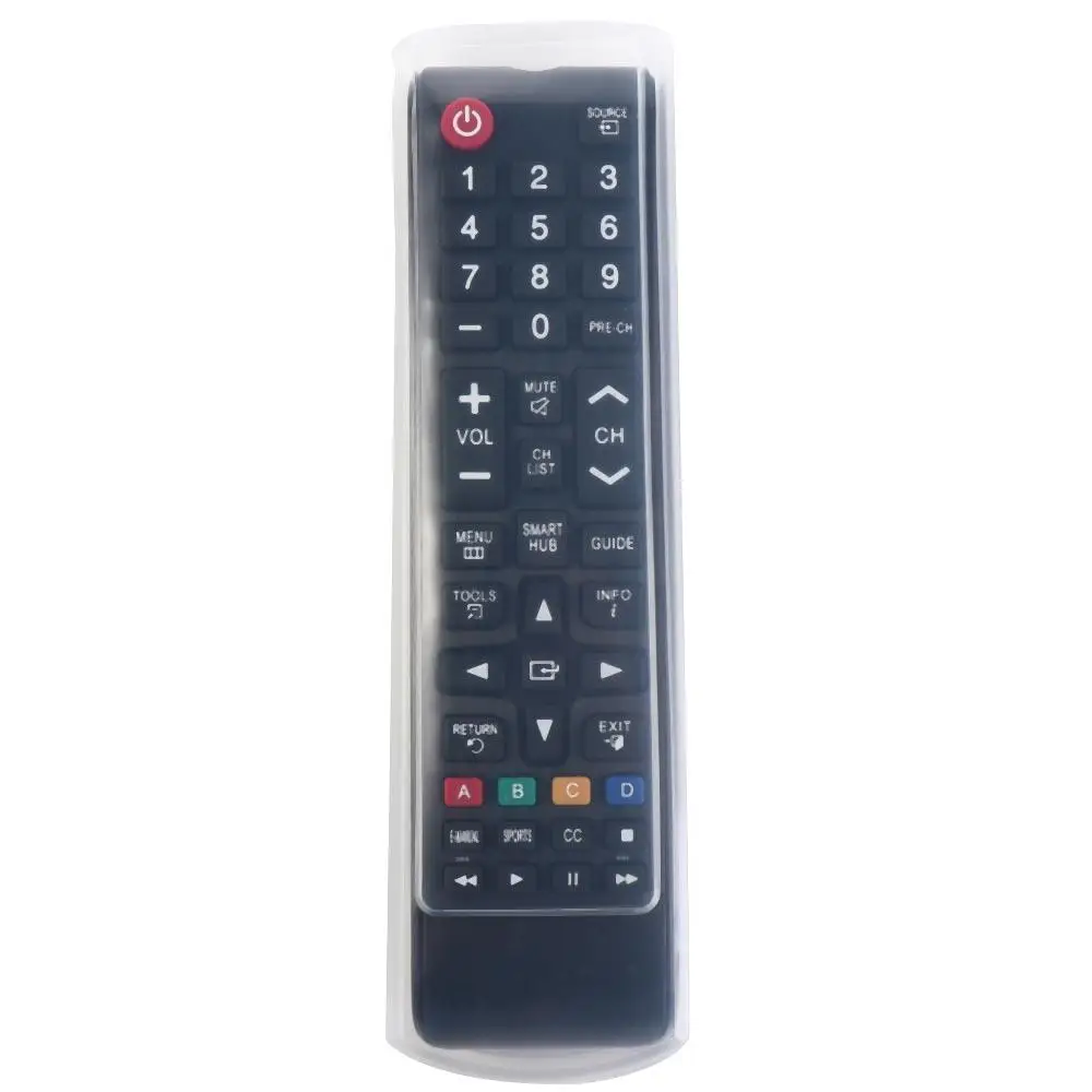1Pc Transparent Stretchable Silicone Remote Control Protective Case Waterproof Dustproof Cover For TV Air Remote Storage Bag view 2