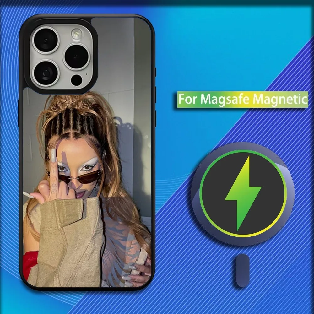 Singer D-Doja Cat Phone Case For iPhone 16,15,14,13,12,11,Plus,Pro,Max,Mini Magsafe Magnetic Wireless Charging