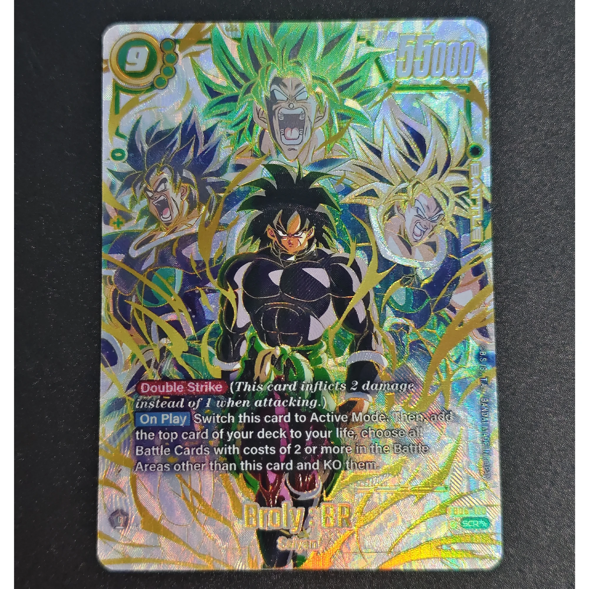 Diy Self Made Dragon Ball English Version Super Saiyan Broli Rare Flash Card Classic Anime Collection Card Gift Toy