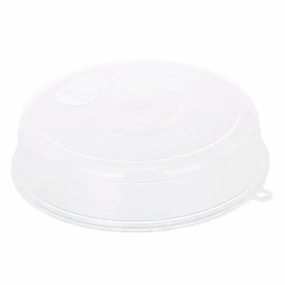 Large Microwave Splatter Cover Lid with Steam Vent Fresh Keeping Kitchen Stackable Sealing Disk Cover Universal Plate Bowl Cover