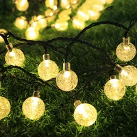 Waterproof & Rainproof LED String Lights 3M, Warm Yellow Glow for Holiday Decoration, Festive Atmosphere Outdoor/Indoor 1-Piece 3