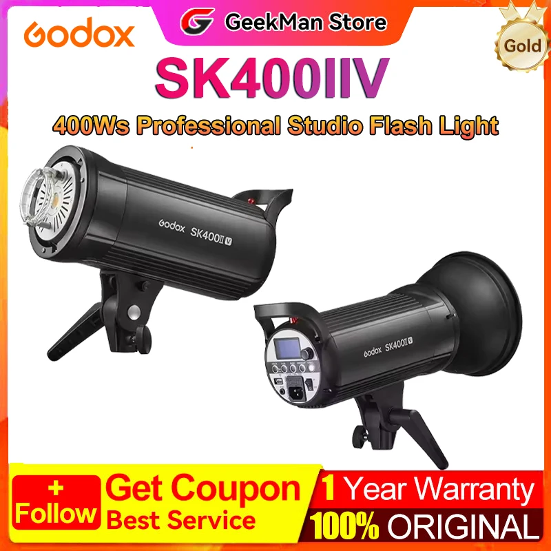 Godox SK400IIV SK400II-V 400Ws Профессиональная студийная вспышка для фотостудии Stream pk Godox 150Wii Godox sk400II