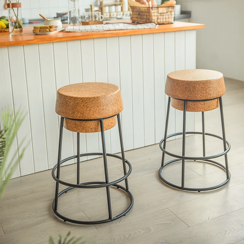 Professional Ergonomic bar stools Partitions House Floor Comfortable wooden stool Bedroom vancos para barraBathroom Furniture