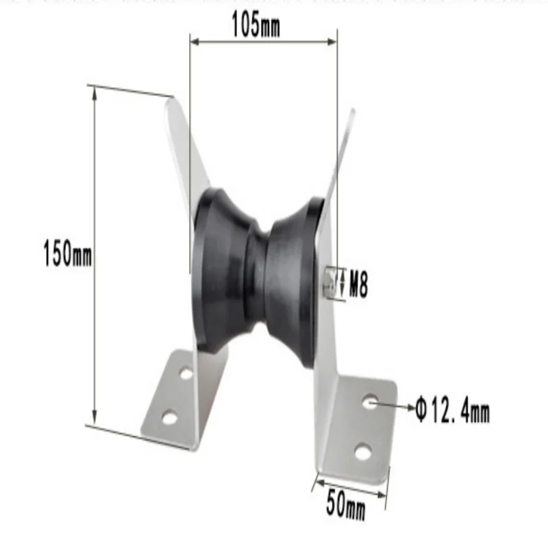 ISURE MARINE Double Wheel Butterfly Anchor Support Anchor Wheel Stainless Steel Marine Hardware Accessories Ship Yacht