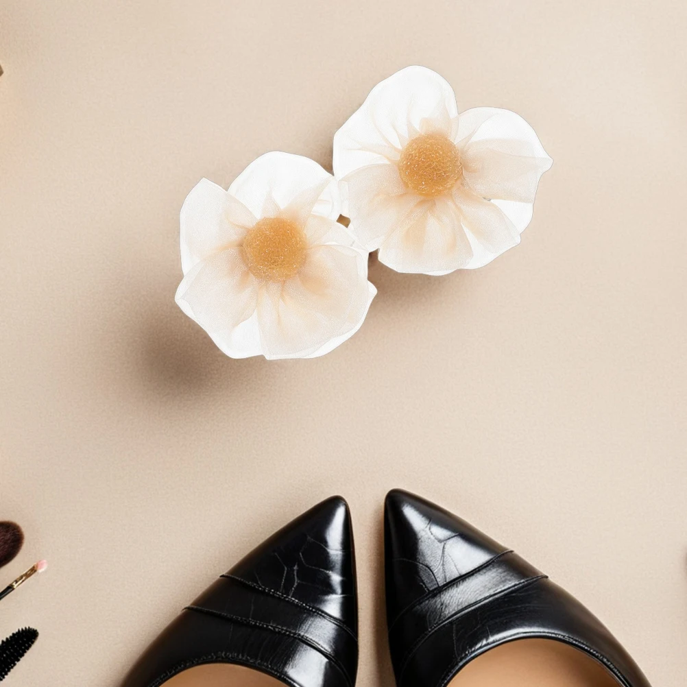 

4 Pcs Rose Shoe Buckles Bridal Wedding Flower Shoe Clip Charm Decorations Detachable Flower Charms High Heels Lightweight
