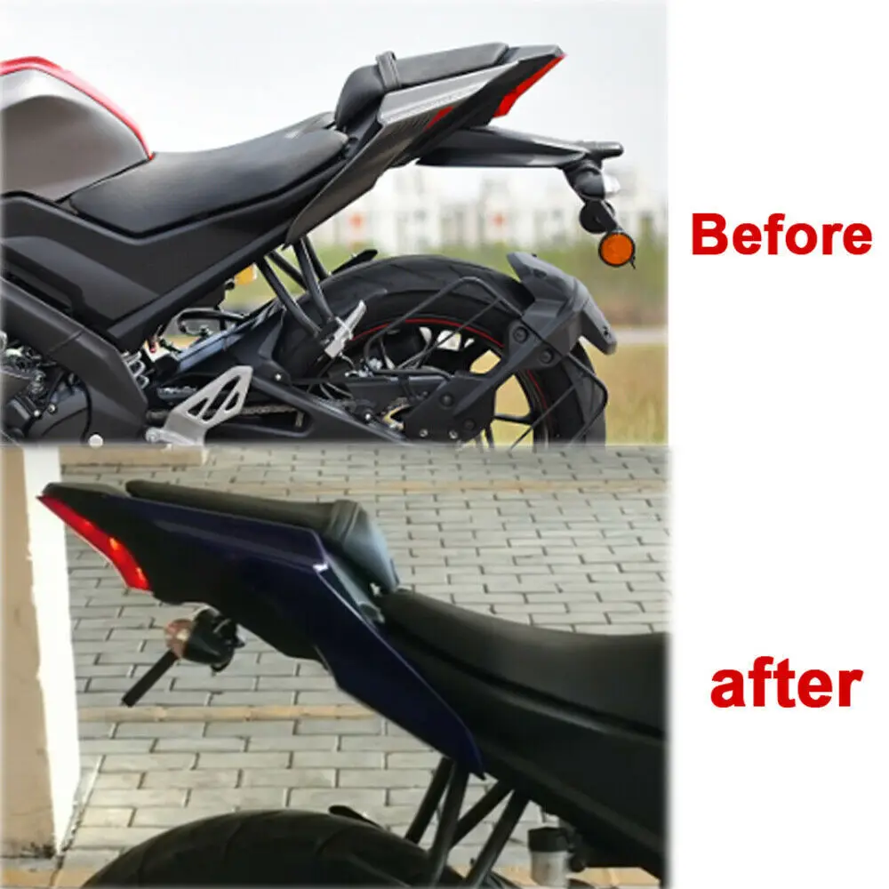 For Yamaha Tenere 700 XTZ700 T7 2019 2020 2021 Rear Fender Eliminator LED Light Turn Signal Tail Tidy Plate License Holder