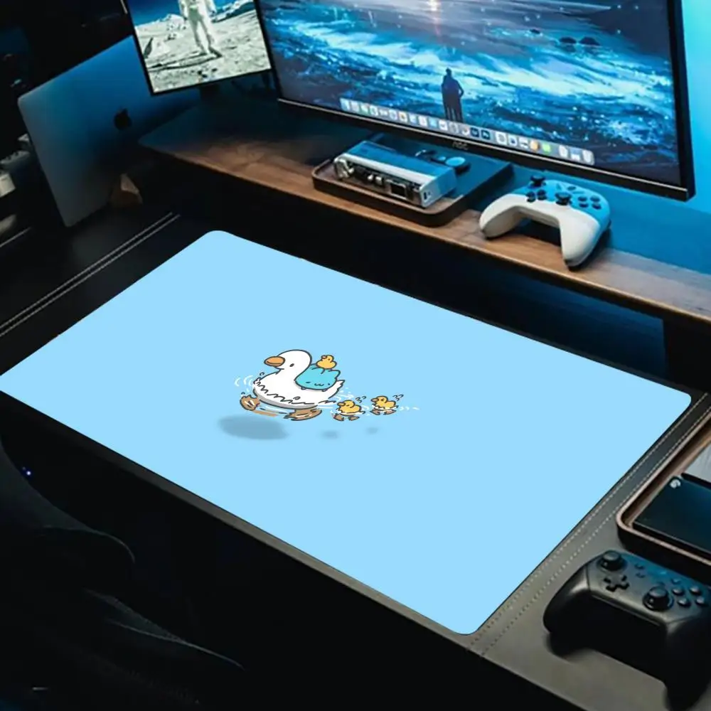 

Cute Duck Mouse Pad Large Computer Office Game Table Mats XXL Rubber Anti-slip Gaming Keyboard Mousepads Long XL Desk Pads 40X90