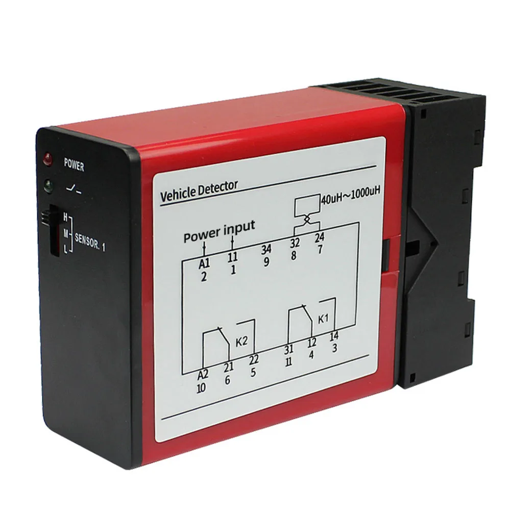 1PCS 240V Single-channel Gate Vehicle Loop Detector With Base For Gate Parking Entrance Stability Multifunctional Power Tool