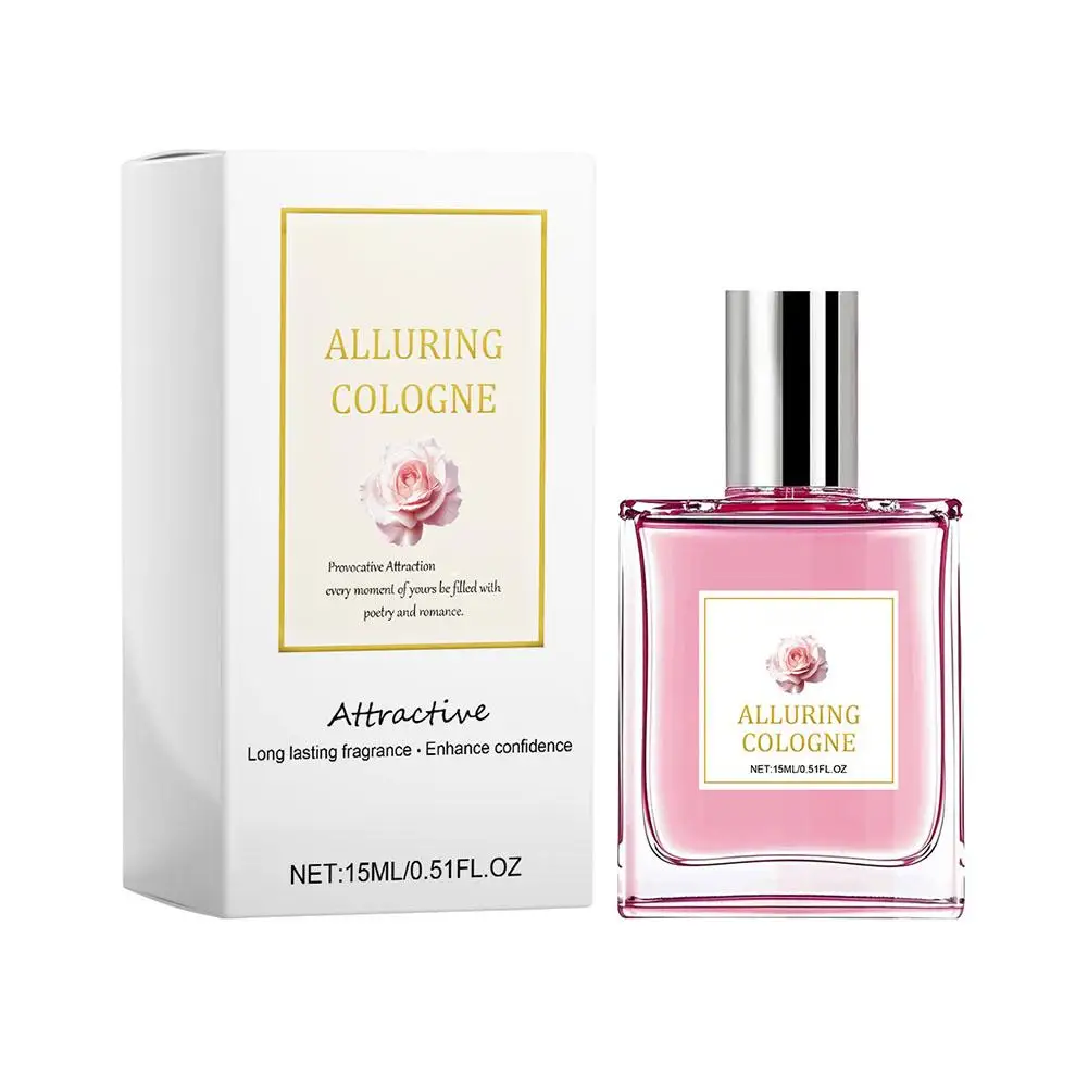 15ml de longa duração rosa perfume fragrância floral planta perfumada névoa corporal mostrar confiança aumentar namoro diário perfume corporal