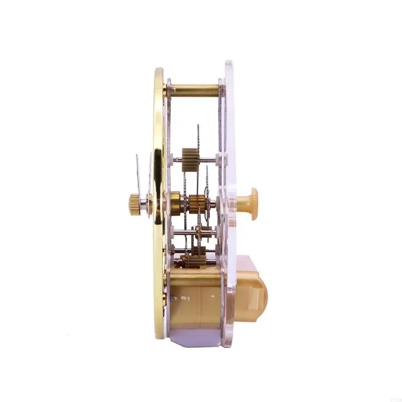 62KD Retro Gear Wall Clock Movement Metal Perspective Table Clocks Accessories