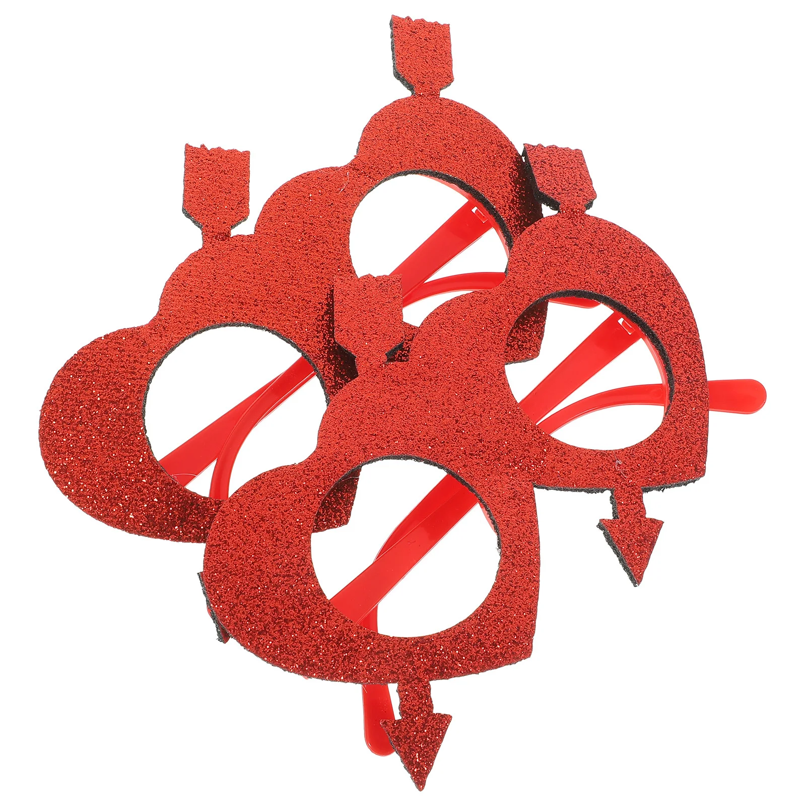 

2 шт., очки для очков в форме сердца, оправа для очков на день Святого Валентина, легкие вечерние очки, реквизит, праздничные украшения