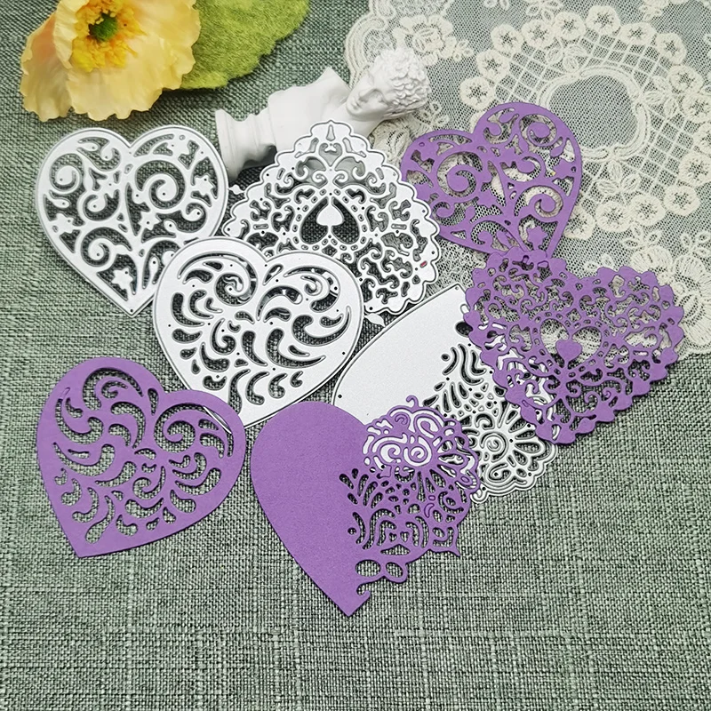 Love Bookmark Greeting Card Cutting Dies Embossing Handicrafts Mold Scrapbook Paper Craft Knife Mould Blade Punch Stencils Dies