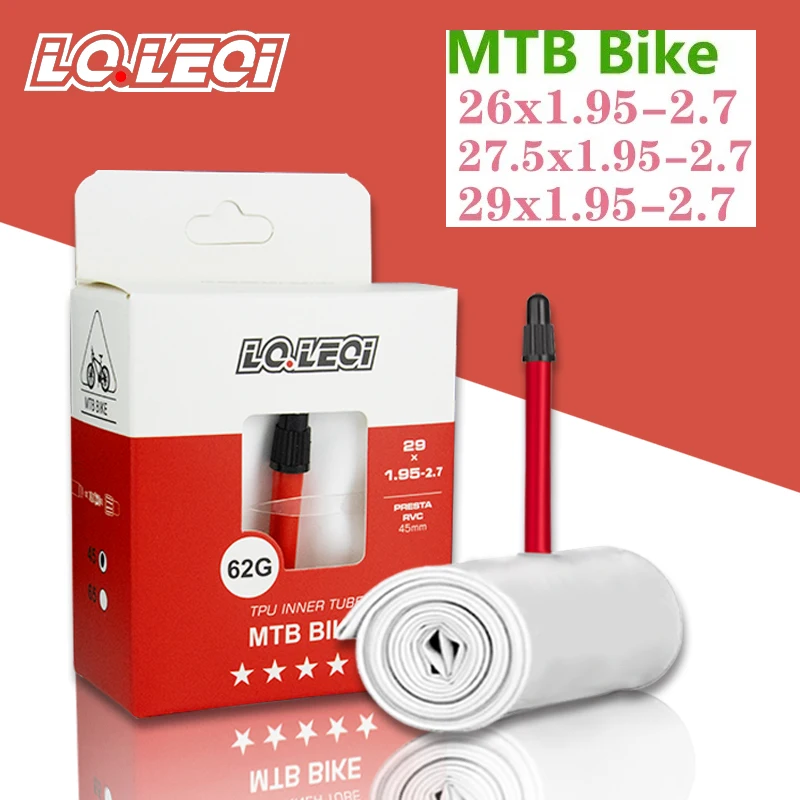 

Велосипедная камера LQ.LEQI Lechler из ТПУ, ультралегкая, универсальная, для горных велосипедов 26/27.5/29 дюймов, с американским ниппелем