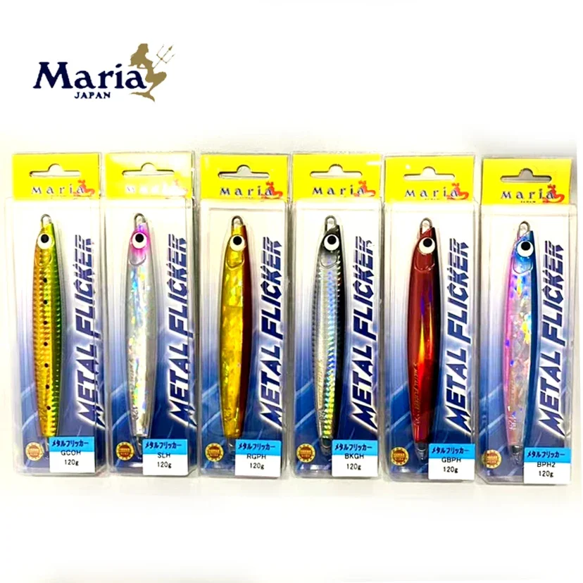 

Japanese Maria Maria New Luya Iron Plate Fake Bait 120g160g Mackerel Shell Yellow Bonito Iron Plate Bait