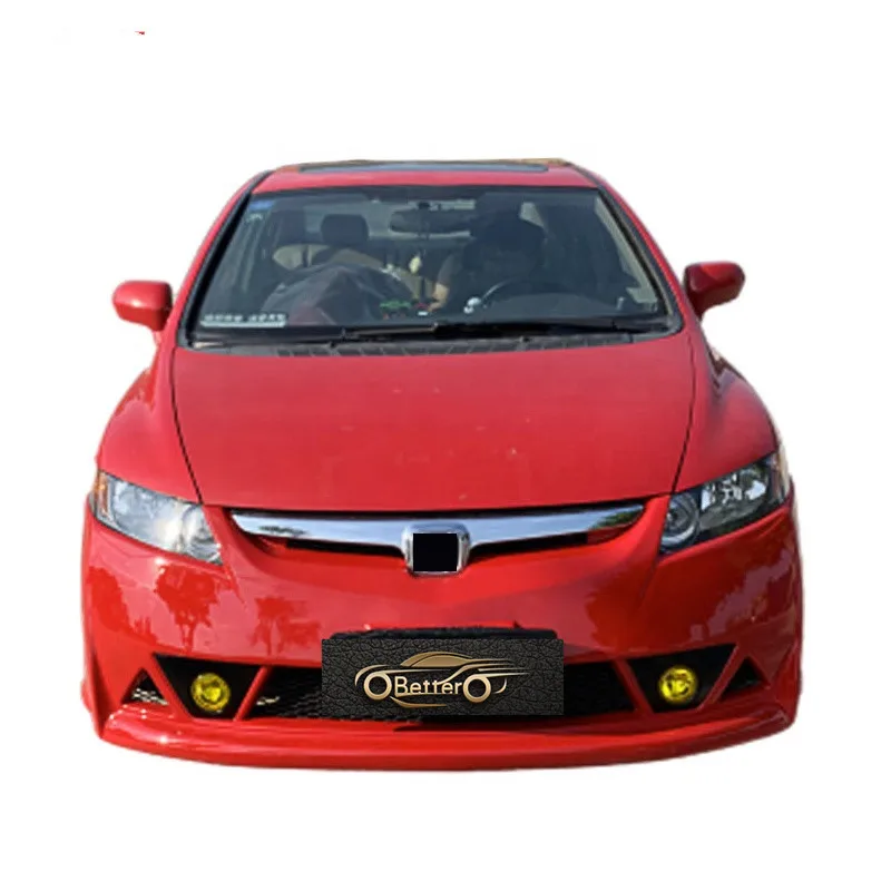 BETTER Factory price Car body kit for Honda Civic 2005-2011 update to Mugen RR Style Front bumper Side skirts Rear lip