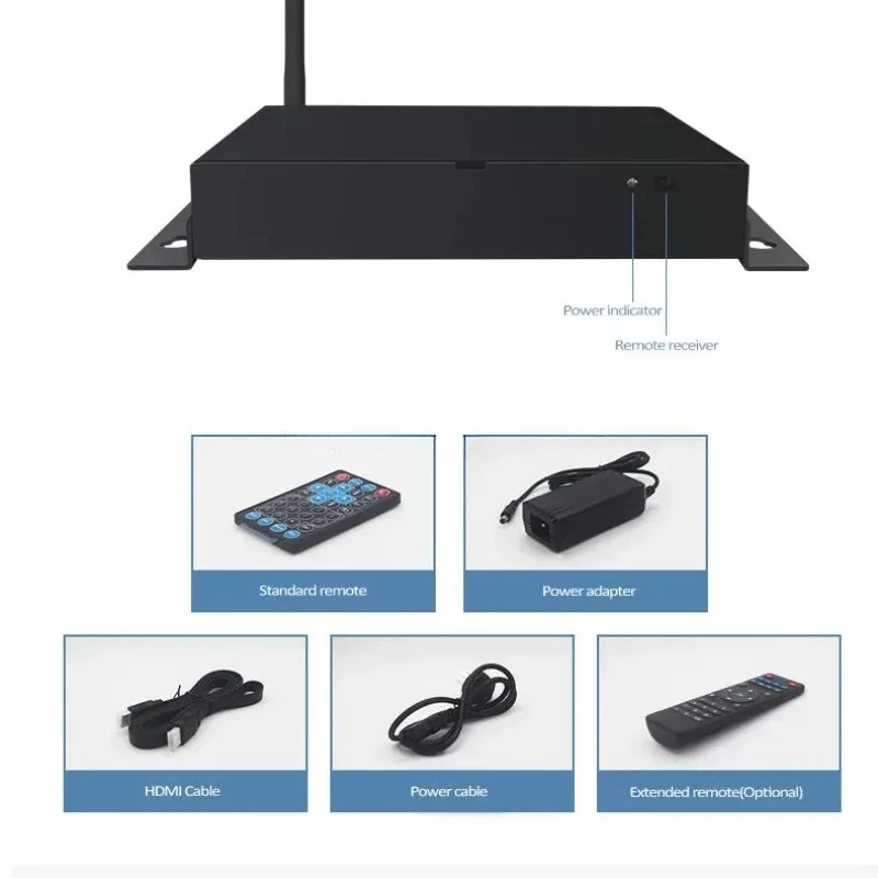 Digital Signage Android Box Player with CMS Software Remote Editing and Advertising Upload RK3566 Factory Price Hot Sale