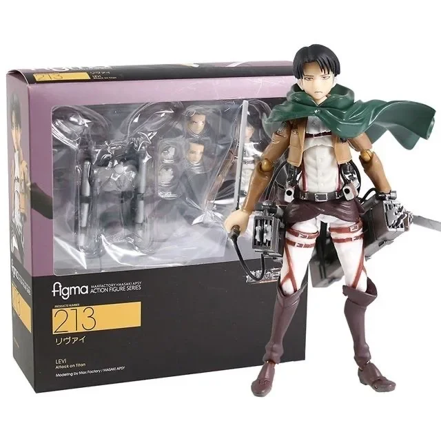 Animation Derivatives Action Figures Levi Ackerman Eren Jaeger Mikasa Commander Action Figure  Delicate Good Workmanship Gift