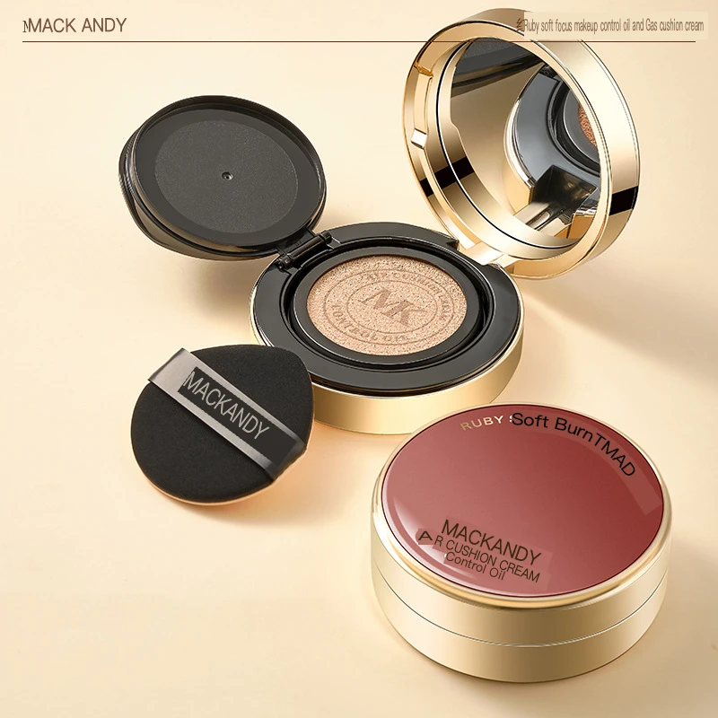 Maco Andy Ruby Soft Focus Oil Control Air Cushion Moisturizing Concealer Long Lasting Water Resistant Non-Removable BB Cream