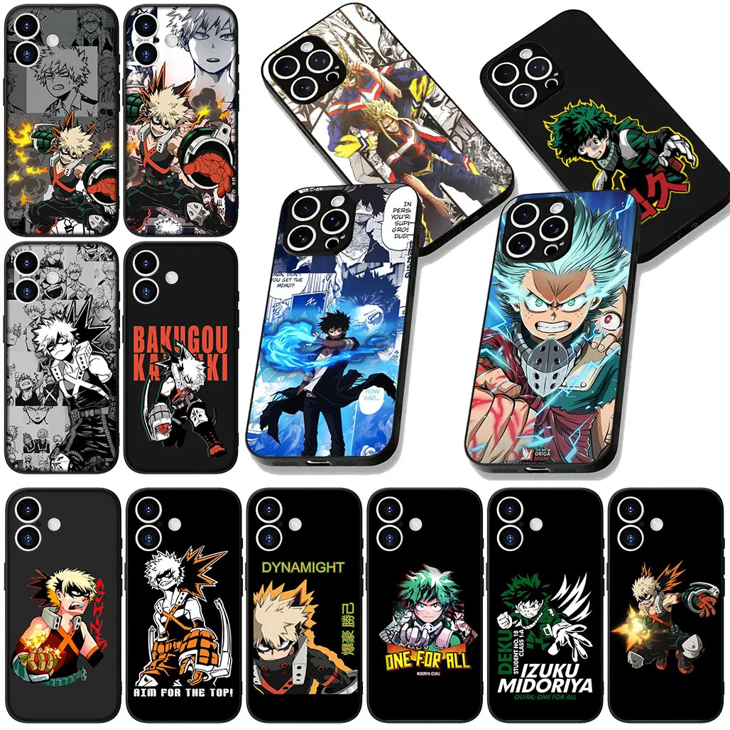 Cover My Hero Academia Deku Bakugou Todoroki for Xiaomi Redmi Note 13 14 ProPlus A4 A3 Pro Plus 13C Pro+ Note13 Note14 Case
