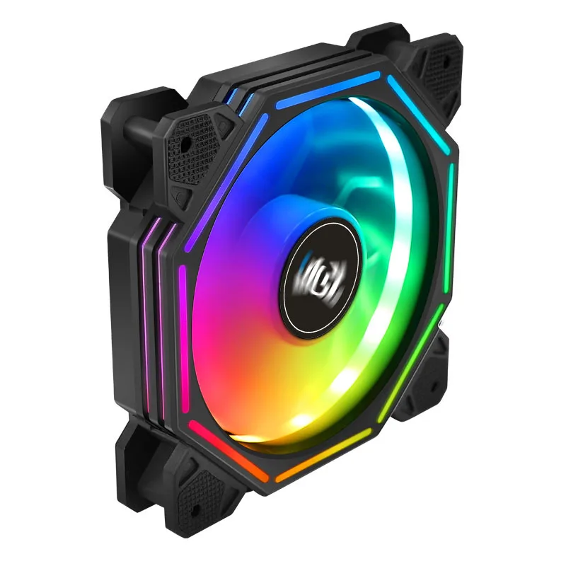 120mm case fan computer RGB cooling fan 6PIN color computer case remote cooling fan 5V 12cm ventilator